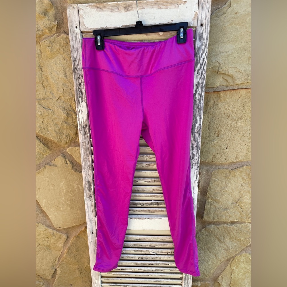 Tesla Legging Womens XL Pink Purple Skin Stretch Yoga Pants Lightweight Active